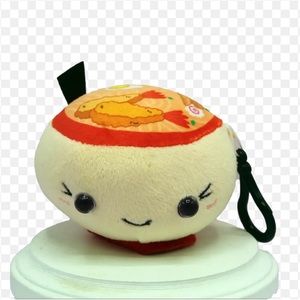 Ramen bowl plush bag clip